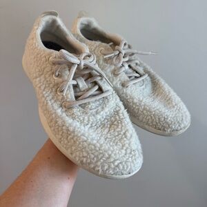 Allbirds Wool Runner Fluffs in Natural White Size 10